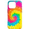 Retro Hippie Time 60s Rainbow Watercolor Custodia per iPhone 16 Pro Tie-Dye Retro Hippie anni '60 acquerello stile Deep Eye