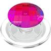 Art Pop Mobile Gallery Glitch Art Grid, motivo con distorsione digitale rosa acceso PopSockets PopGrip per MagSafe