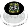Grandio Design Introverted Intellectual Fun Fact I Don't Care - Dito medio floreale antisociale divertente PopSockets PopGrip per MagSafe