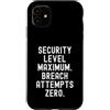 Secure System Tech Designs Custodia per iPhone 11 livello di sicurezza tentativi di violazione massimi zero Witty