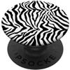 Zebra Zoo Cartoon Design Artwork Zebra, Africa, animale Serengeti, motivo zebrato PopSockets PopGrip Adesivo