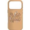 TAYMELL Custodia per iPhone 17 Pro Women's Wild Spirit Boho Feather Floral Typography