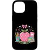 Learning Lane Designs Custodia per iPhone 15 Carino Apple Libri Matite Scuola Istruzione