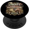 Liberty Veteran Eagle 1776 2026 Liberty ha un nome da veterano 1776 Eagle Flag USA Veteran Pride PopSockets PopGrip Adesivo
