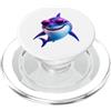 Funny Shark Ocean Predator Marine Sea Mo Cool Shark Funny Shark Amante degli animali dell'oceano Squalo marino PopSockets PopGrip per MagSafe