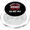 Emotional Support Humor Co Supporto emotivo barbiere non accarezzare divertente dicendo parrucchiere PopSockets PopGrip per MagSafe