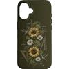 Hummingbird Apparel For Kids and Adults Custodia per iPhone 16 Girasole Margherita Colibrì Matematica Botanica Natura Scienze