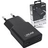 Inline GaN - Caricatore USB-C da 30 W, alimentatore di rete con doppio USB-C, PD, PPS, ricarica rapida per smartphone, tablet, Black Cookie/nero, 31590