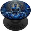 Buddha Designs by Kajiro Buddha astratto fiore di loto - buddismo spirituale buddista PopSockets PopGrip Adesivo