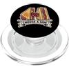 Foodie Humor Lunch Lover Sarcastic Novel Sandwich Scegli Un Lato Divertente Diagonale Taglio Dritto Dibattito PopSockets PopGrip per MagSafe