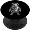 Urban Pup Prints Bulldog francese hip hop con cuffie e strass PopSockets PopGrip Adesivo