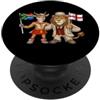 English UK South African Heritage Inghilterra Sudafrica Bandiera Inglese Regno Unito Radici PopSockets PopGrip Adesivo