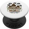 Foraging Mycologist Fungi Lover Designs Morel Support Morel Funghi Caccia PopSockets PopGrip Adesivo