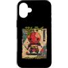Japanese Ukiyo-e Samurai Apple Warriors Custodia per iPhone 16 Plus Samurai Apple Warrior Old Ukiyo Opera d'arte Sensei Samurai