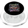 Umorismo sui maghi, scherzi magici Careful I Have A Magic Wand Wizard Energy Jokes - PopSockets PopGrip per MagSafe