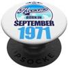 FernwehFarben Studio Geburtstage Grande da settembre 1971 55° compleanno frase 55 anni PopSockets PopGrip Adesivo