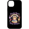DressedForDuty Custodia per iPhone 14 Plus Study Hard Play Smart Owl Back To School Student