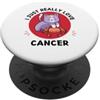 Kawaii Cat I Just Really Love Cancer Kawaii Cat Adoro davvero Cute Cancer Lover PopSockets PopGrip Adesivo