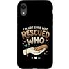 Adopt Don't Shop Pet Parent Designs Custodia per iPhone XR Rescue Cat Owner Non sono sicuro di chi ha salvato chi rifugio per animali