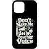 Teacher Humor Co Custodia per iPhone 12 mini Stencil di apprezzamento per insegnante vocale