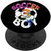 COOL SOCCER DESIGNS AND OUTFITS NUMERO 3 ANNI CALCIO 3° COMPLEANNO PopSockets PopGrip Adesivo