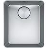 Franke Mythos Semifilo - Filotop MYX 210-34 -127.0618.769 Lavello da Incasso 1 Vasca Monovasca Semifilo - Filotop 352 x 412 mm con Vasca 34 x 40 cm Acciaio inox
