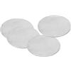 PATIKIL 60mm Disco Acciaio, 4pz Etichette Stampaggio Metalli, Cerchio Rotondo, Piastra Metallico, Attacco Acciaio Inossidabile 304, per Incisione Laser, Targhetta Nome Artigianale