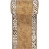 Mazovia Tappeto Passatoia Corridoio 100x200cm Crema Classico Retrò Anni 90 | Tappeto Passatoia per Cucina Lavanderia Camera da Letto Beige Morbido Antiscivolo Base in Gomma Pelo Corto Venduto al Metro