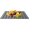 ARCPNRT Tappetino Scolapiatti in Terra di Diatomee, 40x30cm Tappetino da Bagno Pieghevole in Pietra, Tappetini in Terra Diatomacea ad Asciugatura Rapida, in Dotazione Carta Vetrata e Tampone a Rete
