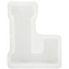 Maimeili Stampi Grande per Lettere Alfabeto Bianco 3D in Silicone Alimentare Flessibile Forme di Lettere Sformo Facile per Resina Sapone Argilla Cera Torta Cioccolato Fai da Te Decorazioni per Feste in Casa