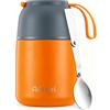 Autsel Thermo per Alimenti 700ml Contenitore Termico per Alimenti Caldi, Portapranzo Termico e Vivande, Lunch Box Termico con Un Cucchiaio Pieghevole, per Cibi Caldi e Freddi