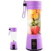Genérico Frullatore portatile, frullatore elettrico, multifunzionale da 400 ml con 6 lame, prodotti per nutrizione sportiva, spremiagrumi a rotazione ad alta velocità per banane, z