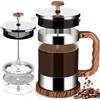 GUHAOOL Caffettiera Francese, 1000ml Caffettiera French Press, French Press Macchina Caffe, French Press-Stampa Francese Caffettiera Acciaio Inossidabile Vetro Coffee Pot per Coffee Shop, Ristorante