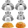 Deuson 4 stampi per riso in acciaio inox, per servire sushi, per la casa, il ristorante e come decorazione (argento, 4)