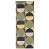 RugVista Jeff, Tappeto, Moderni, 80 x 200 cm, Rettangolare, Pelo corto, Soggiorno, Camera da letto, Corridoio, Lavabile in lavatrice, Verde