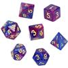 Asmodee Rebel Set di dadi RPG bicolore blu scuro: viola
