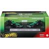 Hot Wheels Premium Formula 1 - Team Kick Sauber F1, 2 macchinine con Pneumatici Reali e Le Coppie di Piloti della Stagione 2025, n.27 Nico Hulkenberg e n.5 Gabriel Bortoleto, JMM92