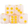 Epic forge Set di 5 dadi 6 facce - White Pearl