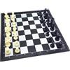 Lexibook, Chessman Classic, Scacchi magnetici e pieghevoli, 32 pezzi, Gioco da tavolo per famiglie, nero/grigio, CGM320
