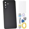 Double Sure Pannello posteriore con adesivo pretagliato e lente principale in vetro per fotocamera e telaio per Samsung Galaxy A17 5G nero