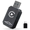 XIXIXIAXIA Adattatore Wireless CarPlay aggiornato al 2025, converte CarPlay cablato di fabbrica in wireless, adattatore wireless Plug and Play, adatto per auto dal 2016 e iPhone iOS 12 + (nero)