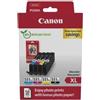 Canon Multipack cartucce d'inchiostro + confezione di carta fotografica, CANON CLI-551XL, nero, ciano, magenta, giallo, alta resa, 11 ml, 660 pagine