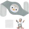 Vicloon Cuscinetto Riscaldante per Neonati, Cintura Anticolica per Bambino, Cuscino Termico per bambini, Microondabile Cintura per Coliche, Gas, Crampi allo Stomaco e Digestione (Pinguino)