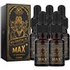 UANGLI Olio per l'ingrandimento del pene Ispessimento del pene Aumento della crescita Big Dick Ingrandire per gli uomini Erezione migliorata Ritardo Eiaculazione Big Cock Oil, 10ml (5PCS)