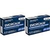 CISBANI PHARMA Emorcalm - Diosmina 500 mg, Esperidina 300 mg, per Ragadi anali, con Rutina, Rusco, Meliloto e Vitamina C Ideale la Circolazione, Vene Varicose e Capillari Rotti (Confezione da 2)