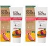 ECODENTA Dentifricio biologico certificato per bambini con aloe vera e xilitolo - gusto fruttato gomma da masticare - cura dentale delicata antiplacca per bambini dai 2 anni in su, 75 ml (confezione