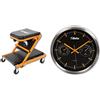 Beta 3002 Lettino Sottomacchina e Seggiolino in Acciaio & 9594 Orologio da Parete Dotato di Termometro ed Igrometro