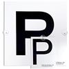 4R Quattroerre.it 1571a Contrassegno "P" Principiante con Ventose, Set di 2 Pezzi Anteriore + Posteriore