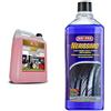 Ma-Fra, Split, Detergente Multiuso Specifico Per Vetri, Cristalli, Schermi LCD, Non Lascia Aloni, Senza Ammoniaca, Tanica da 4500 ml & Nerissimo, Nero gomme Liquido Concetrato ad Alto Potere Coprente