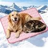 Aemmbon Pawolaf — Tappetino Rinfrescante per Cani Pawolaf, Raffreddamento 4 Volte Più Efficace per gli Animali Domestici, Tappetino Cani Antigraffio e Lavabile in Lavatrice per Casa e Viaggi (Rosa,S)